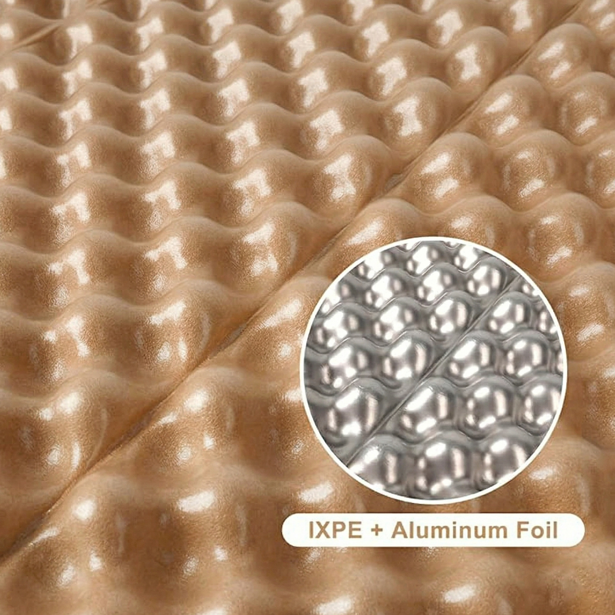 185*56cm Folding Aluminium Foam Sleeping Mat