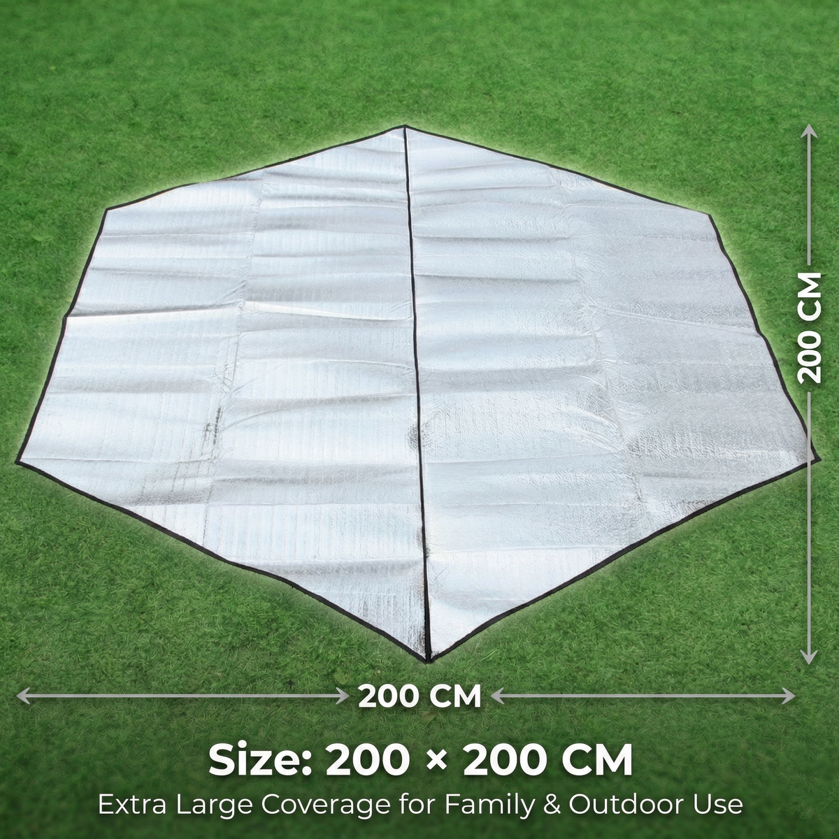 200*200cm Foldable Aluminium Insulation Camping Mat