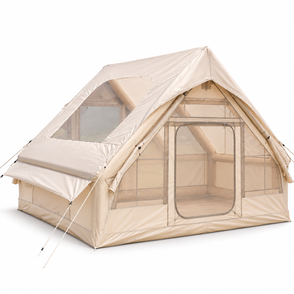 6.3m² Inflatable Camping Tent for 6–7 People, 210D Oxford Fabric Air Tent