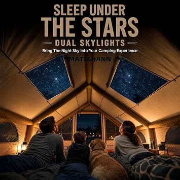6.3m² Inflatable Camping Tent for 6–7 People, 210D Oxford Fabric Air Tent