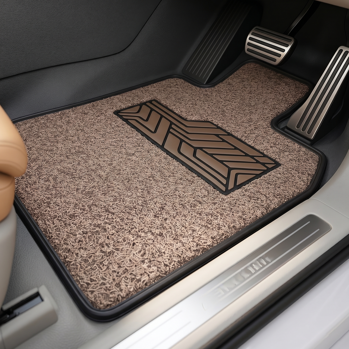 Car Premium Noodle Anti Slip Floor Mat, 5 Pcs