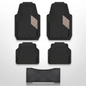Premium Rubber Car Foot Mats, 74 * 49cm 5 Pcs Set