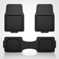 Premium Rubber Car Foot Mats, 73 * 50cm 3 Pcs Set
