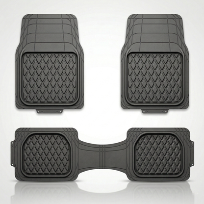 Premium Rubber Car Foot Mats, 73 * 50cm 3 Pcs Set