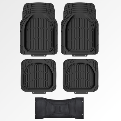 Premium Rubber Car Foot Mats, 76 * 54cm 5 Pcs Set