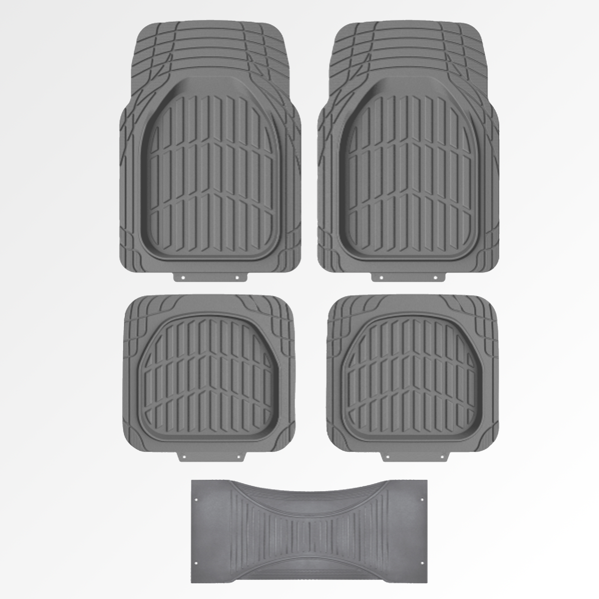 Premium Rubber Car Foot Mats, 76 * 54cm 5 Pcs Set