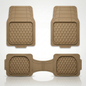 Premium Rubber Car Foot Mats, 73 * 50cm 3 Pcs Set