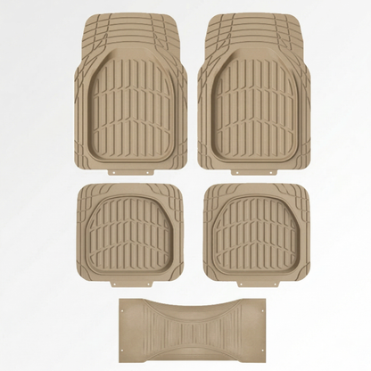 Premium Rubber Car Foot Mats, 76 * 54cm 5 Pcs Set