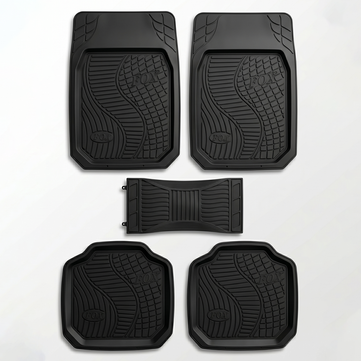 Rubber Car Foot Mats, 70 * 50cm 5 Pcs Set