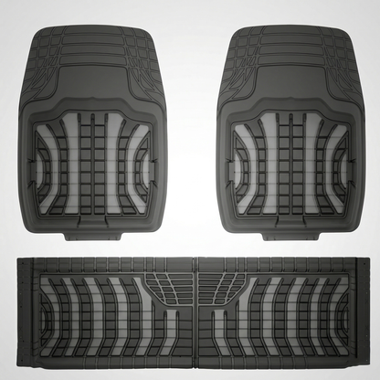 Premium Rubber Car Foot Mats, 72 * 50cm 3 Pcs Set