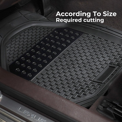 Premium Rubber Car Foot Mats, 71 * 50.5cm 5 Pcs Set