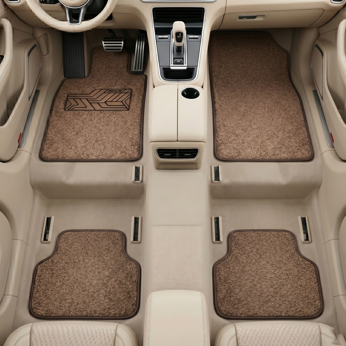 Car Premium Noodle Anti Slip Floor Mat, 5 Pcs
