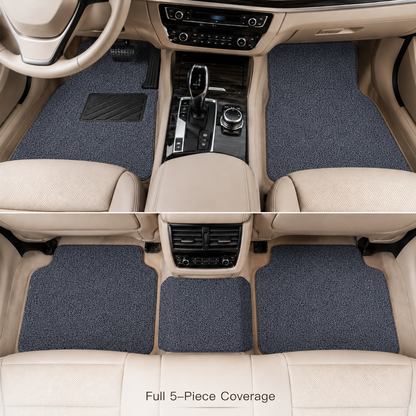 Car Noodle Grass PVC Mats, 5 Pcs