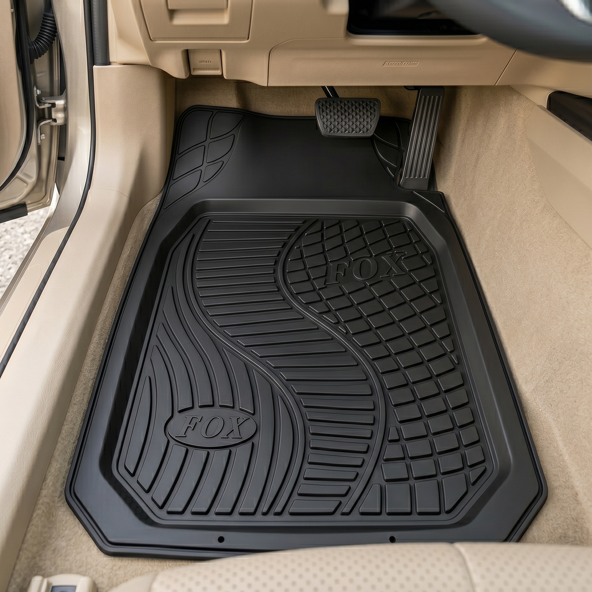 Rubber Car Foot Mats, 70 * 50cm 5 Pcs Set