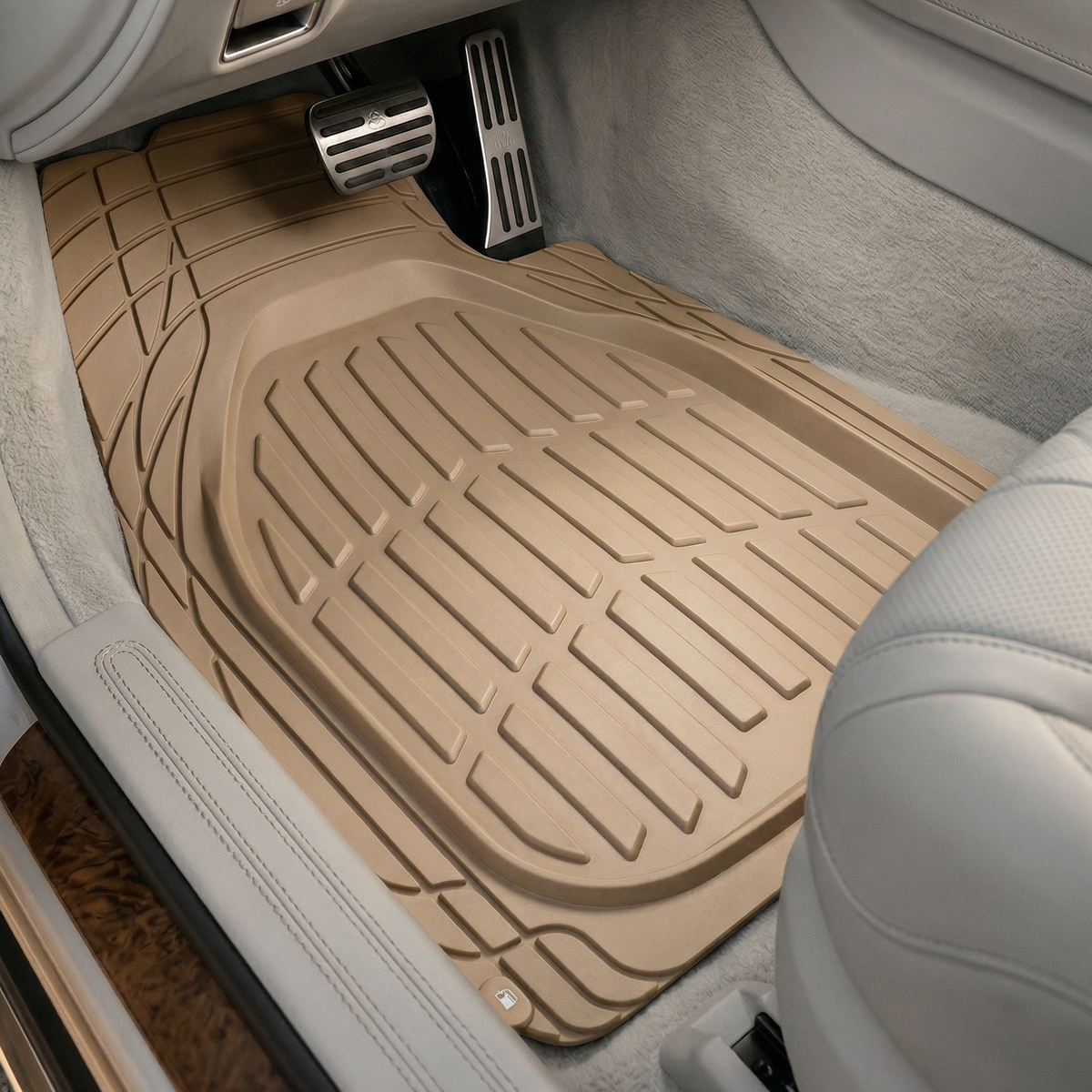 Premium Rubber Car Foot Mats, 76 * 54cm 5 Pcs Set