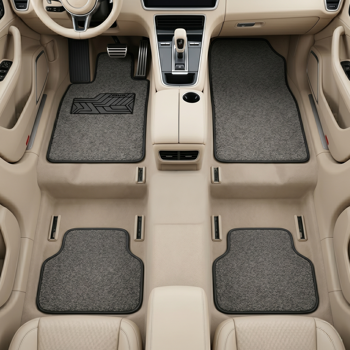 Car Premium Noodle Anti Slip Floor Mat, 5 Pcs