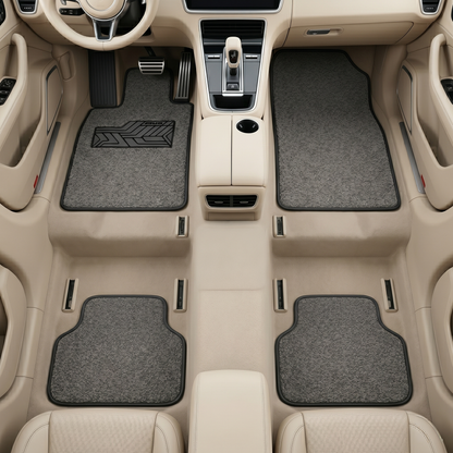 Car Premium Noodle Anti Slip Floor Mat, 5 Pcs