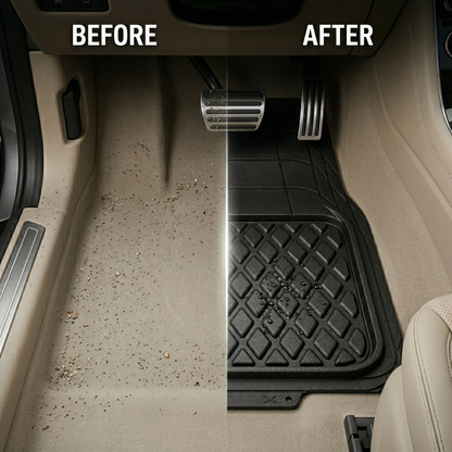 Premium Rubber Car Foot Mats, 73 * 50cm 3 Pcs Set