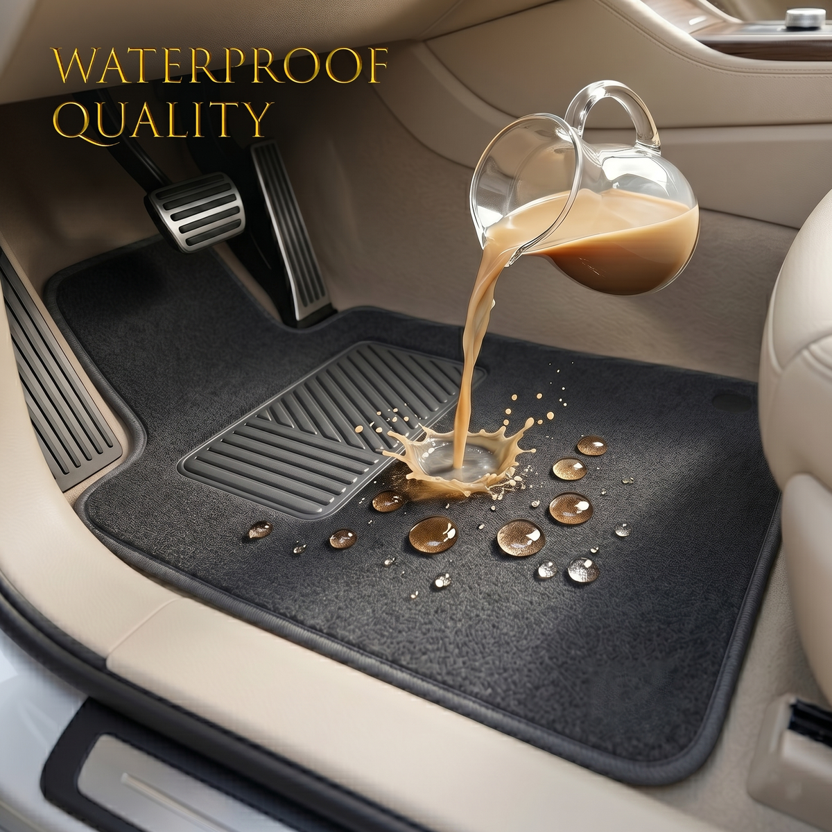 5 PCS Car Floor Carpet Mats Set