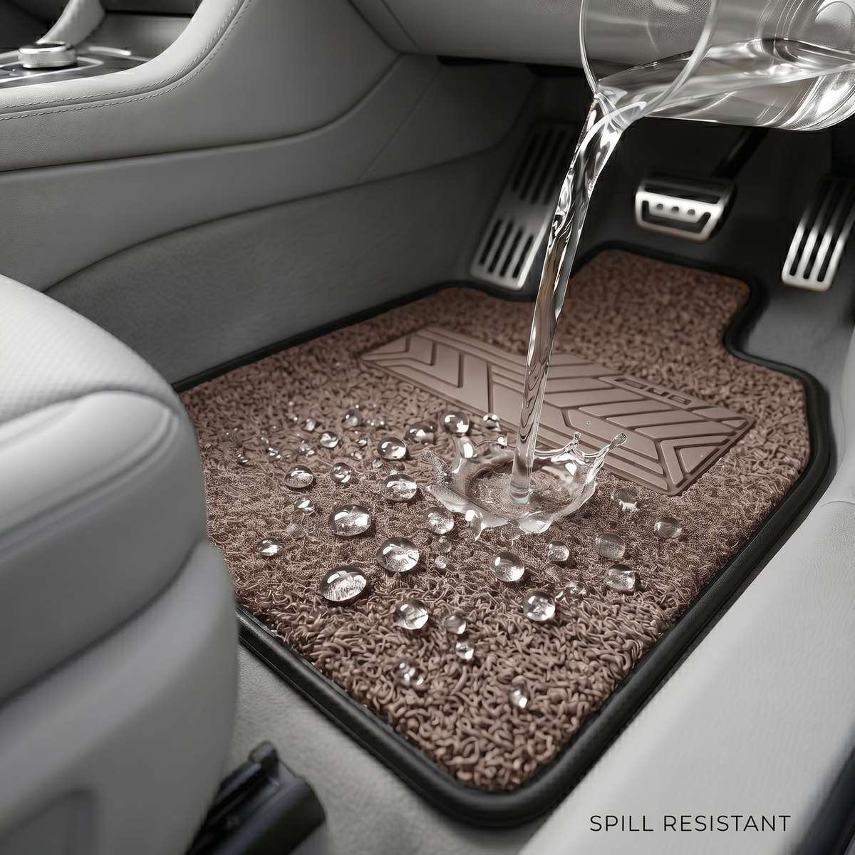Car Premium Noodle Anti Slip Floor Mat, 5 Pcs