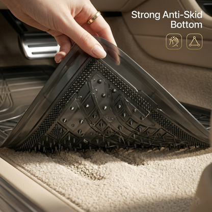 Premium Rubber Car Foot Mats, 72 * 50cm 3 Pcs Set