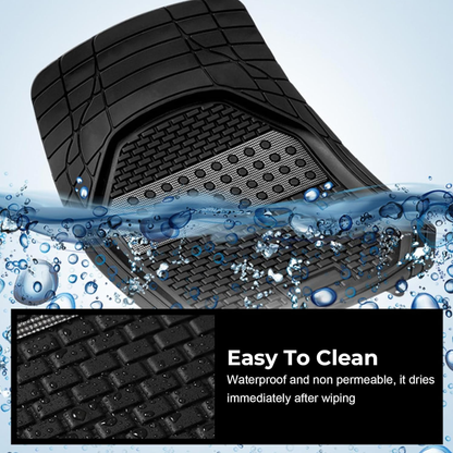 Premium Rubber Car Foot Mats, 71 * 50.5cm 5 Pcs Set