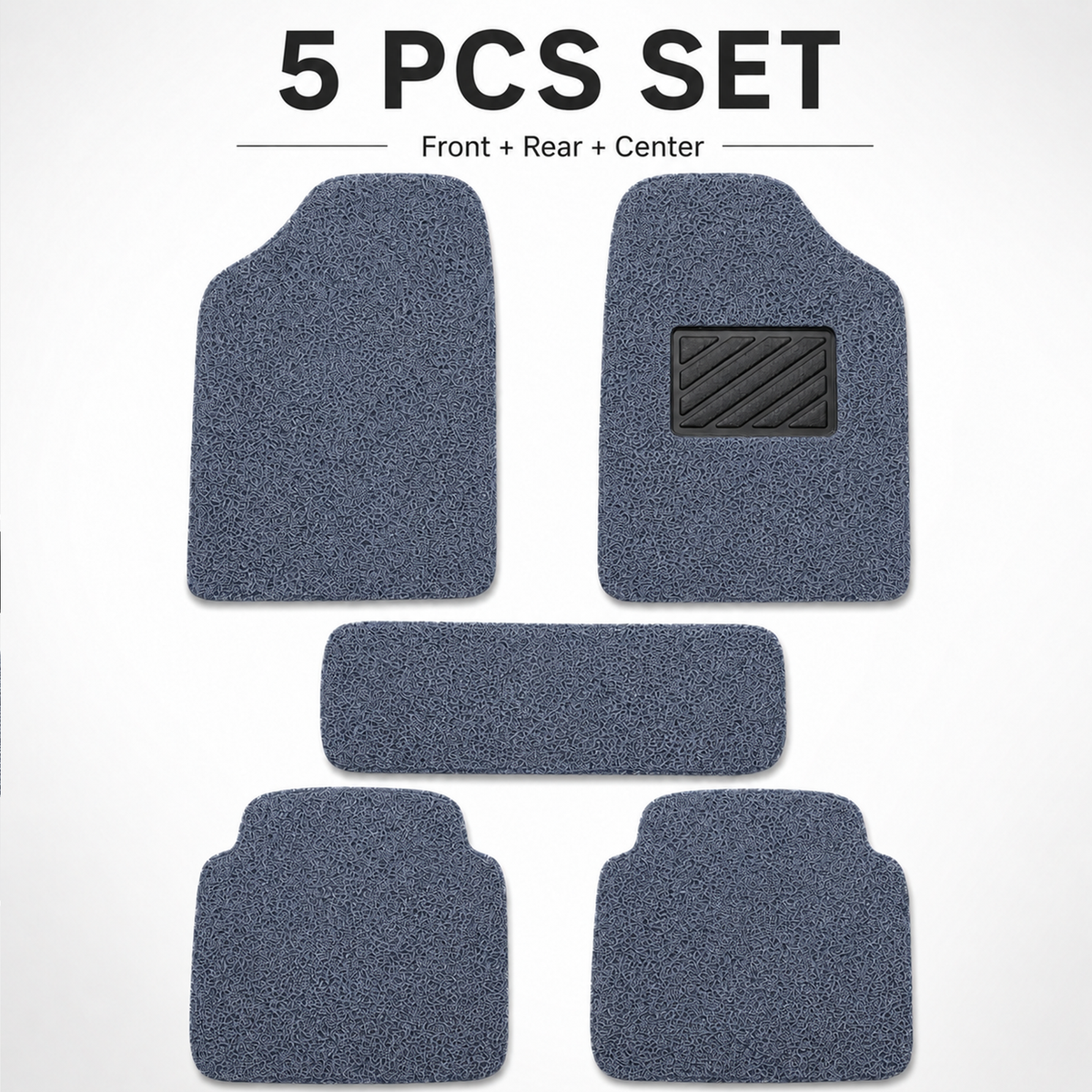 Car Noodle Grass PVC Mats, 5 Pcs