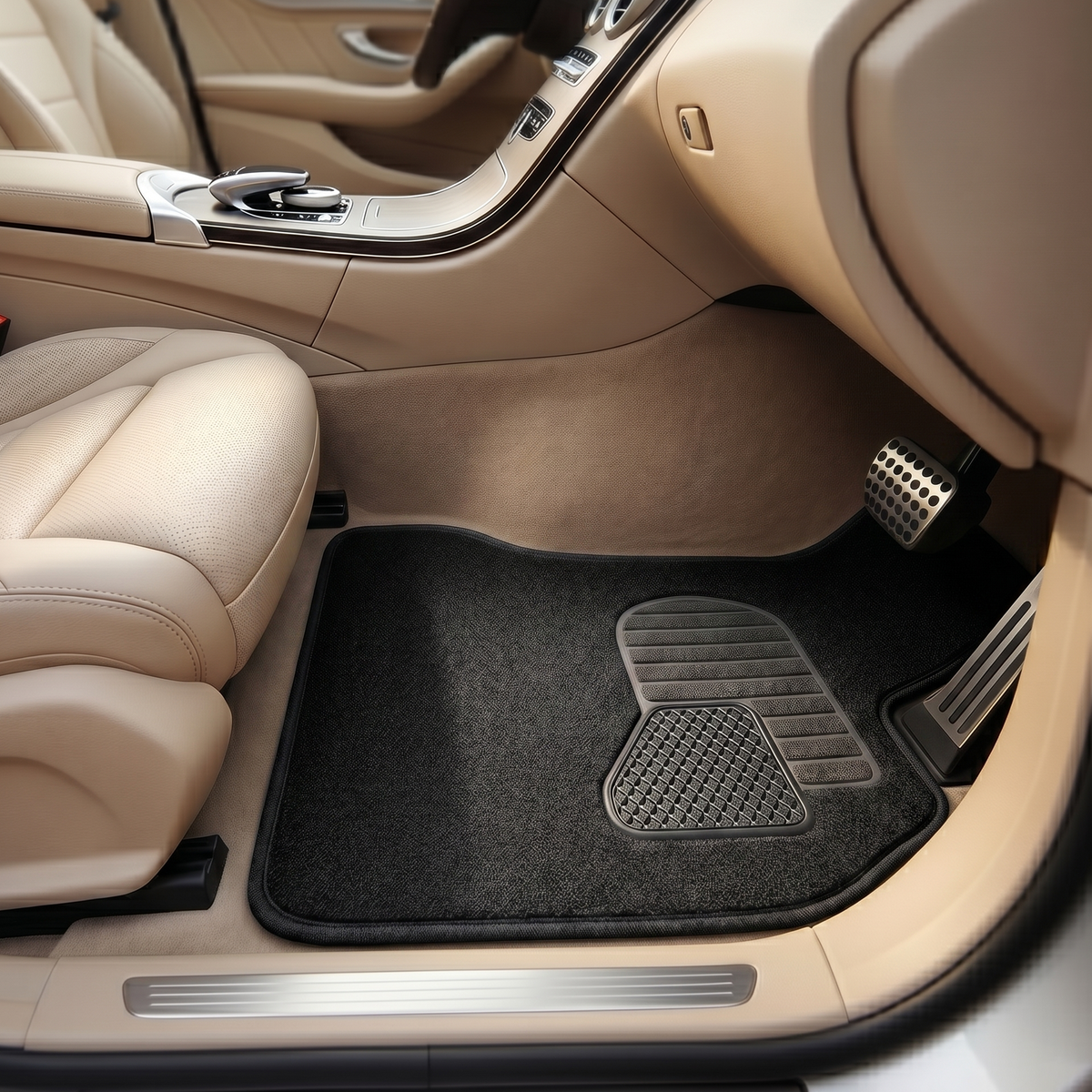 4 PCS Car Floor Carpet Mats Set