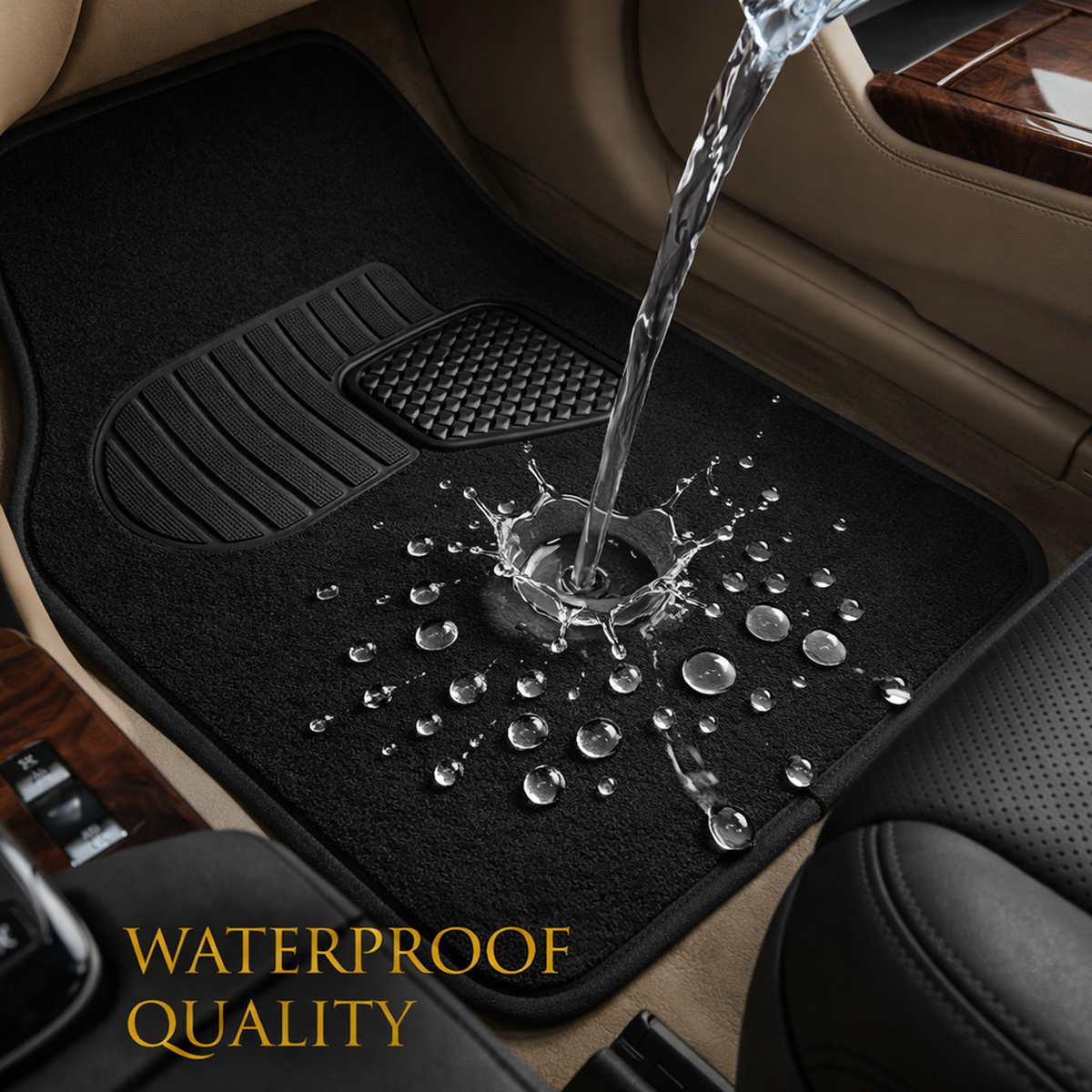 4 PCS Car Floor Carpet Mats Set