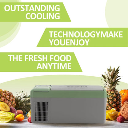 Electric Car Refrigerator with Inbuilt Rechargeable Battery - 15.8L