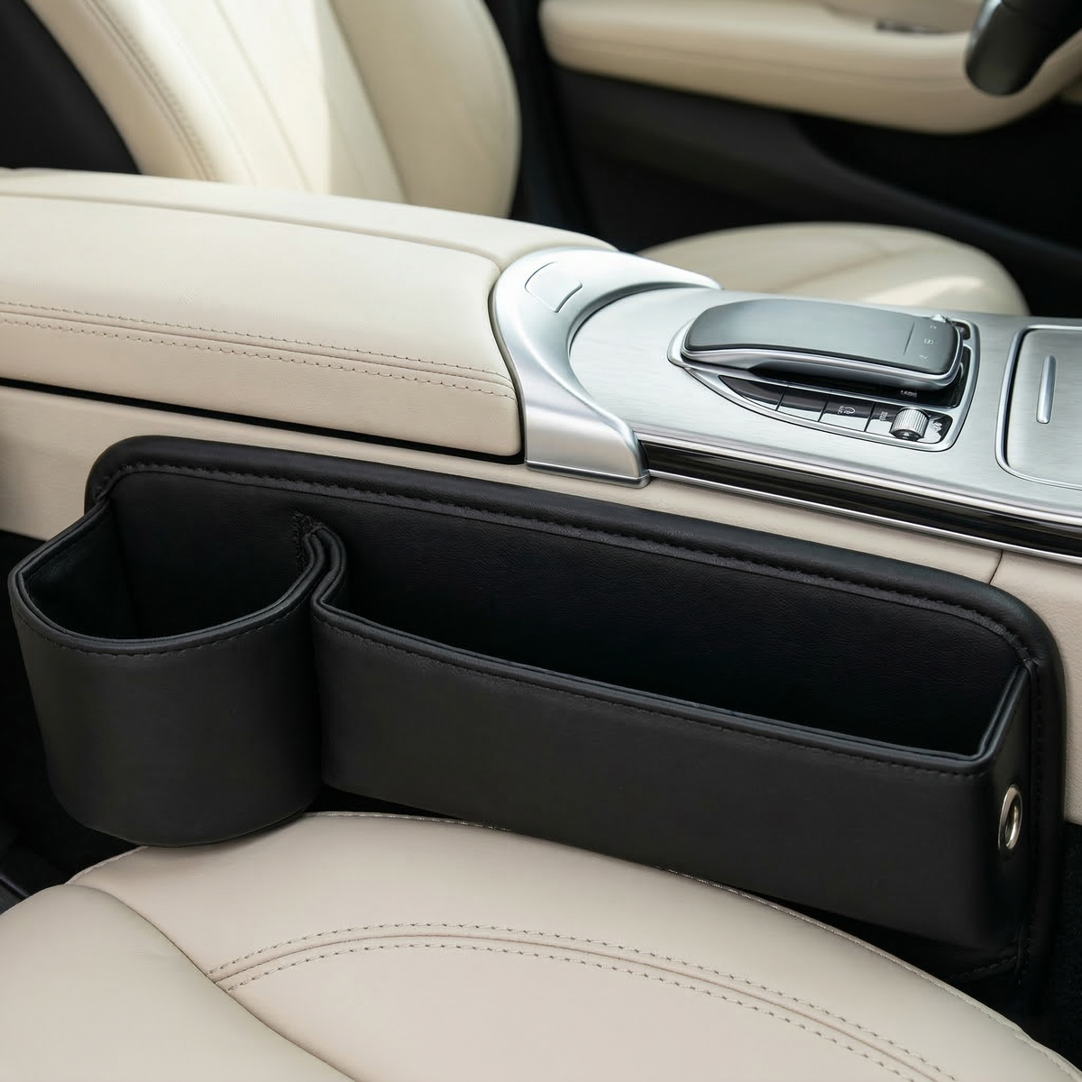 Car Seat Side Storage Organizer with Cup Holder