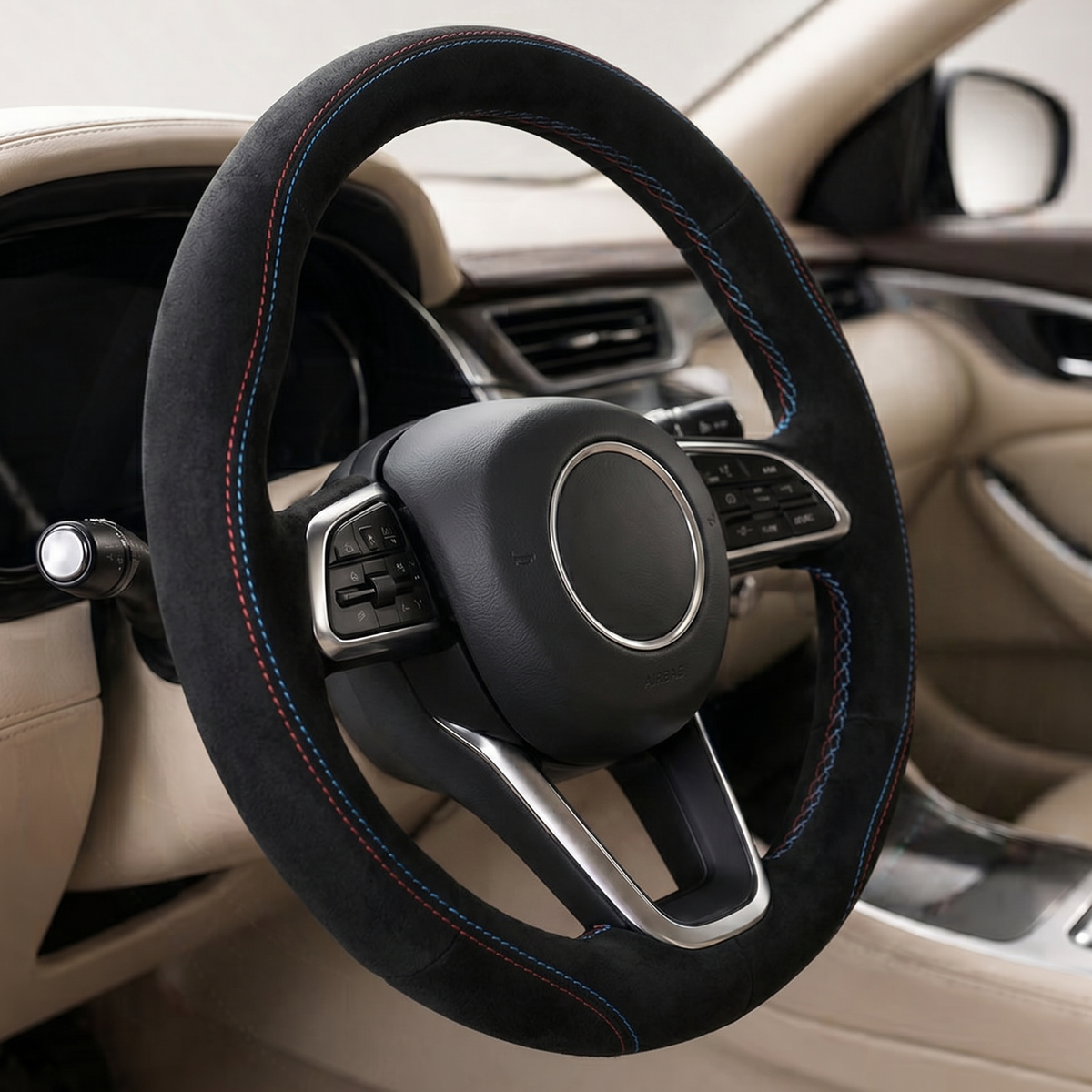 37cm Premium Cloth Car Steering Cover