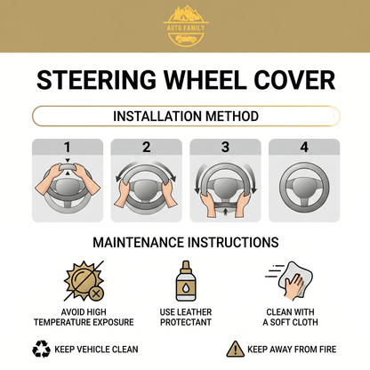 37cm Sport Grip Car Steering Cover