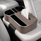 Car Armrest Storage Box with Cup Holder