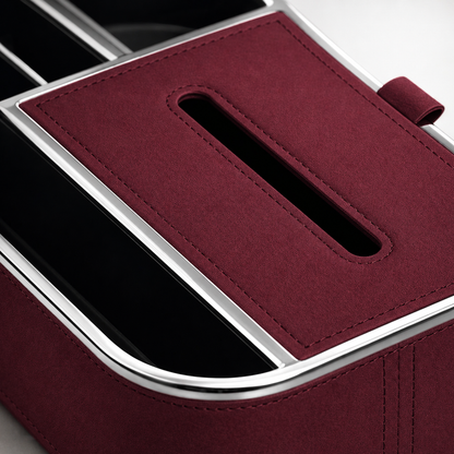 Car Armrest Storage Box with Cup Holder