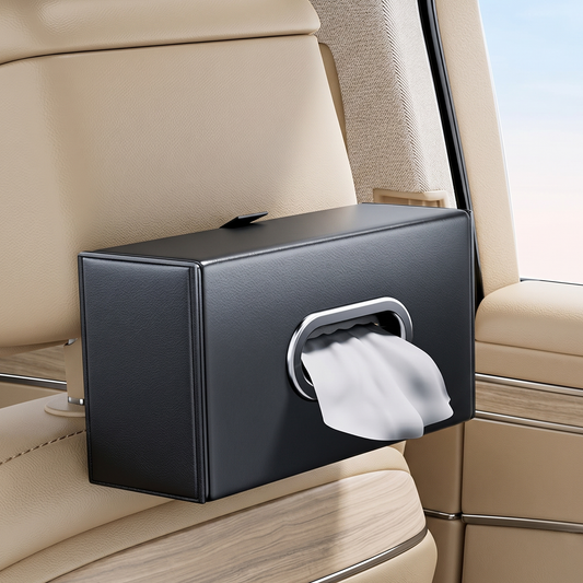 Car Tissue Box Holder with Strap Buckle