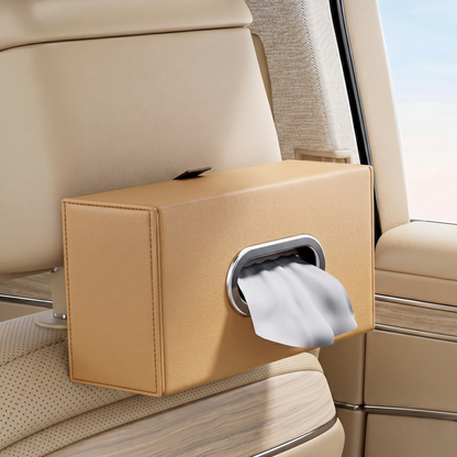 Car Tissue Box Holder with Strap Buckle