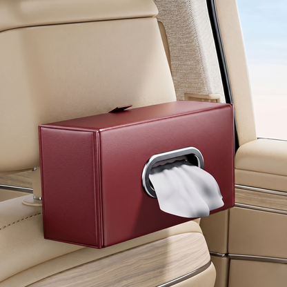 Car Tissue Box Holder with Strap Buckle