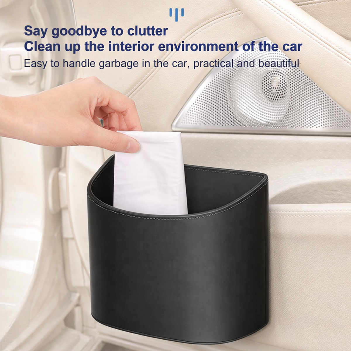 Car Door Trash Bin Organizer Storage Box