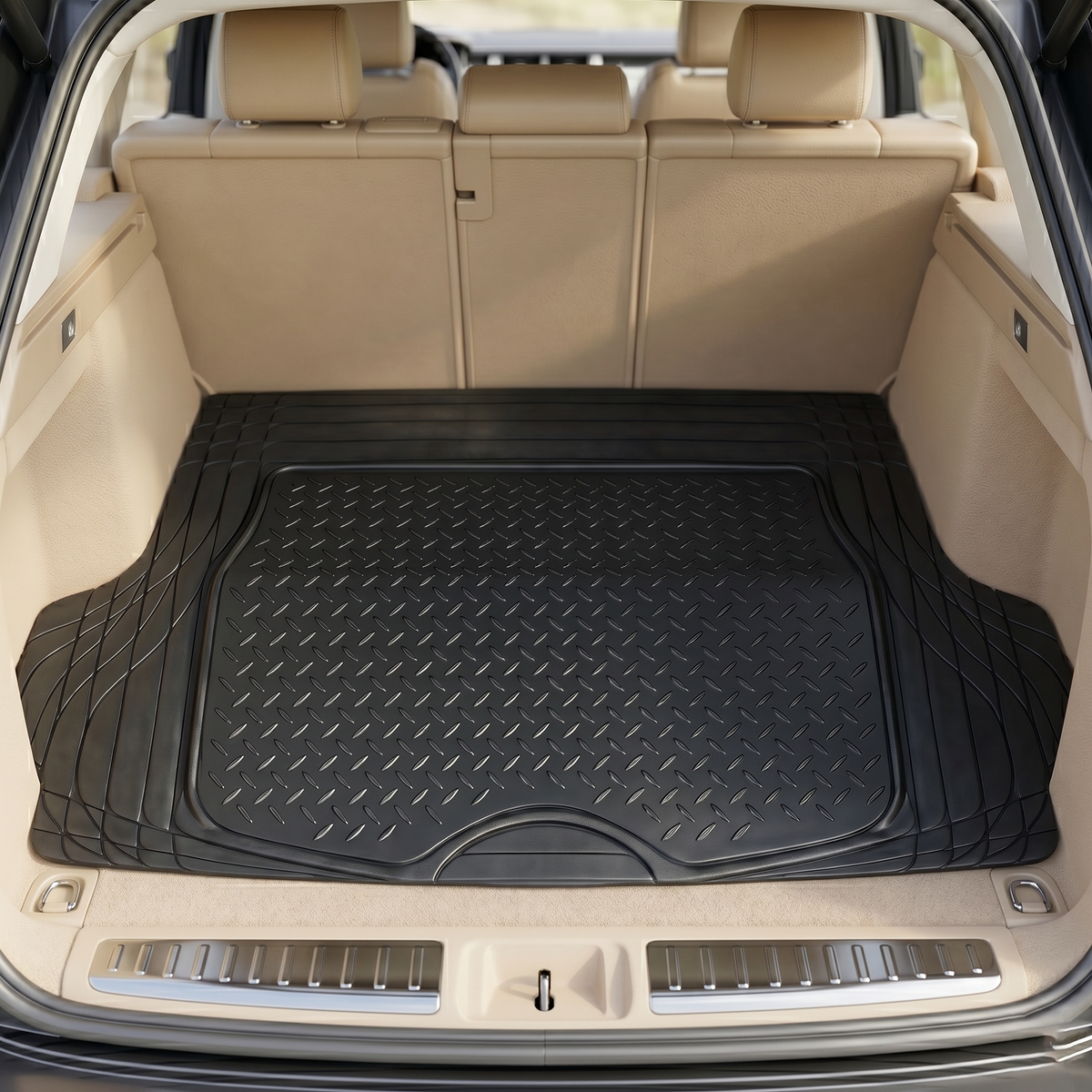 Premium Rubber Cargo Car Boot Trunk Mat