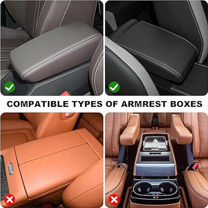 Breathable Leather Car Armrest