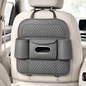 Car Back Seat Organizer with Tissue Box Holder & Cup Holders