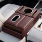 Car Armrest Storage Box with Cup Holder