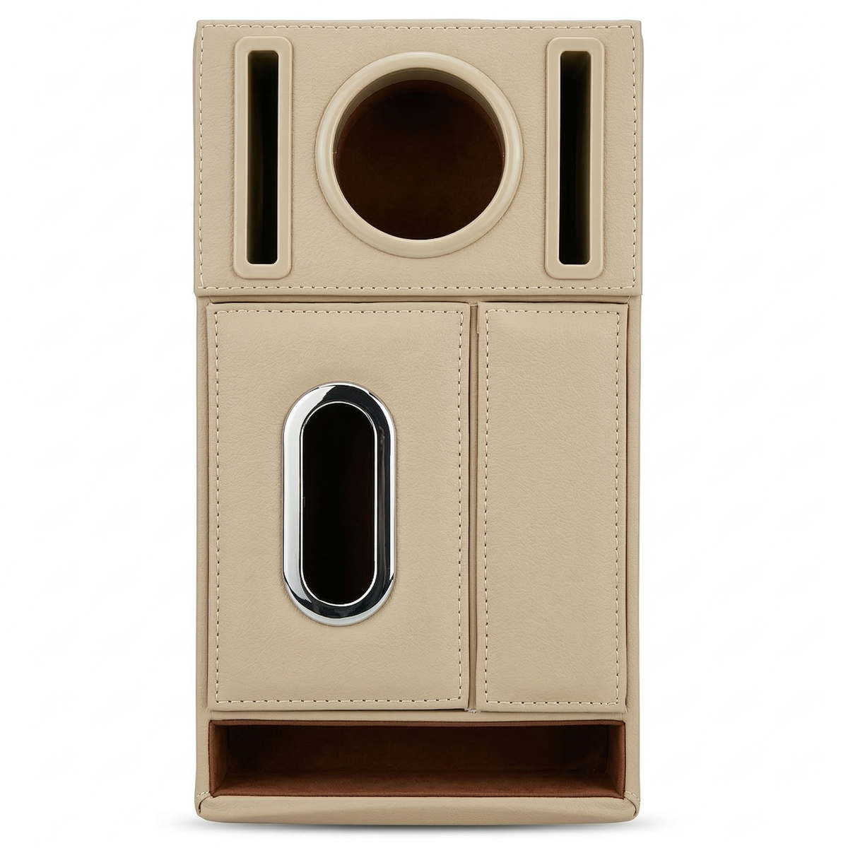 Car Armrest Storage Box with Cup Holder