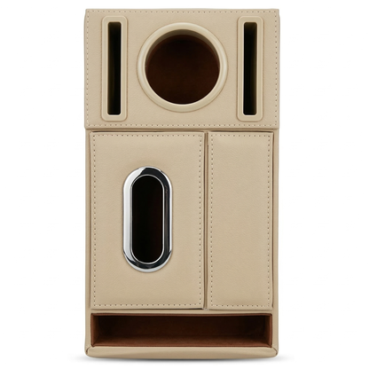 Car Armrest Storage Box with Cup Holder