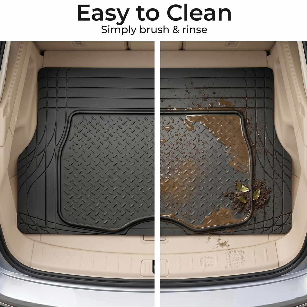 Premium Rubber Cargo Car Boot Trunk Mat