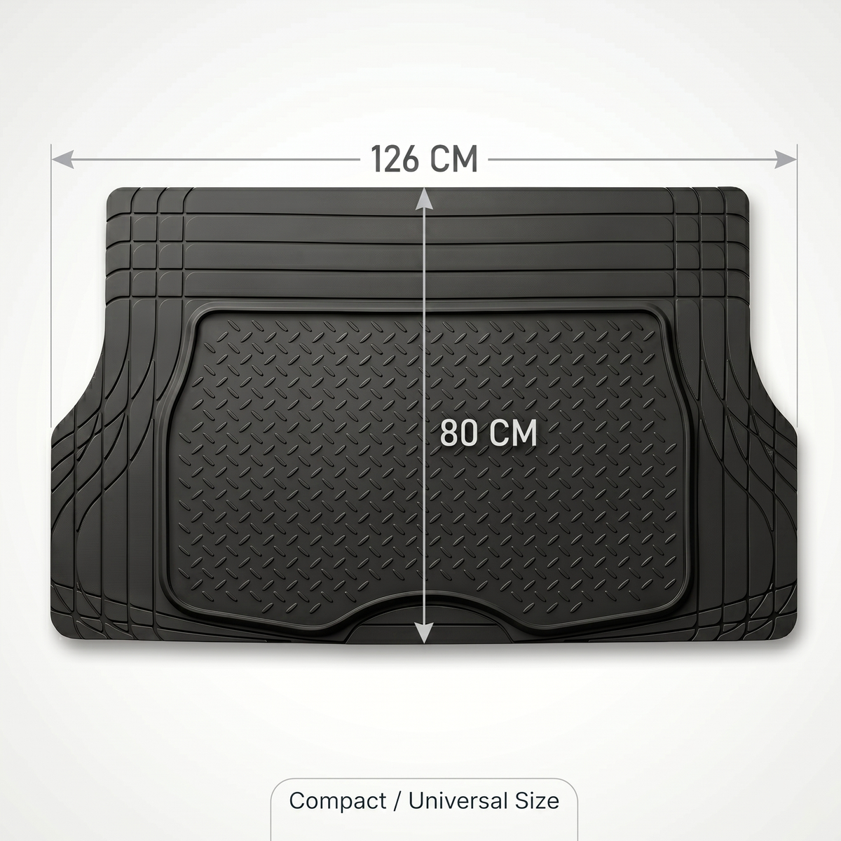 Premium Rubber Cargo Car Boot Trunk Mat