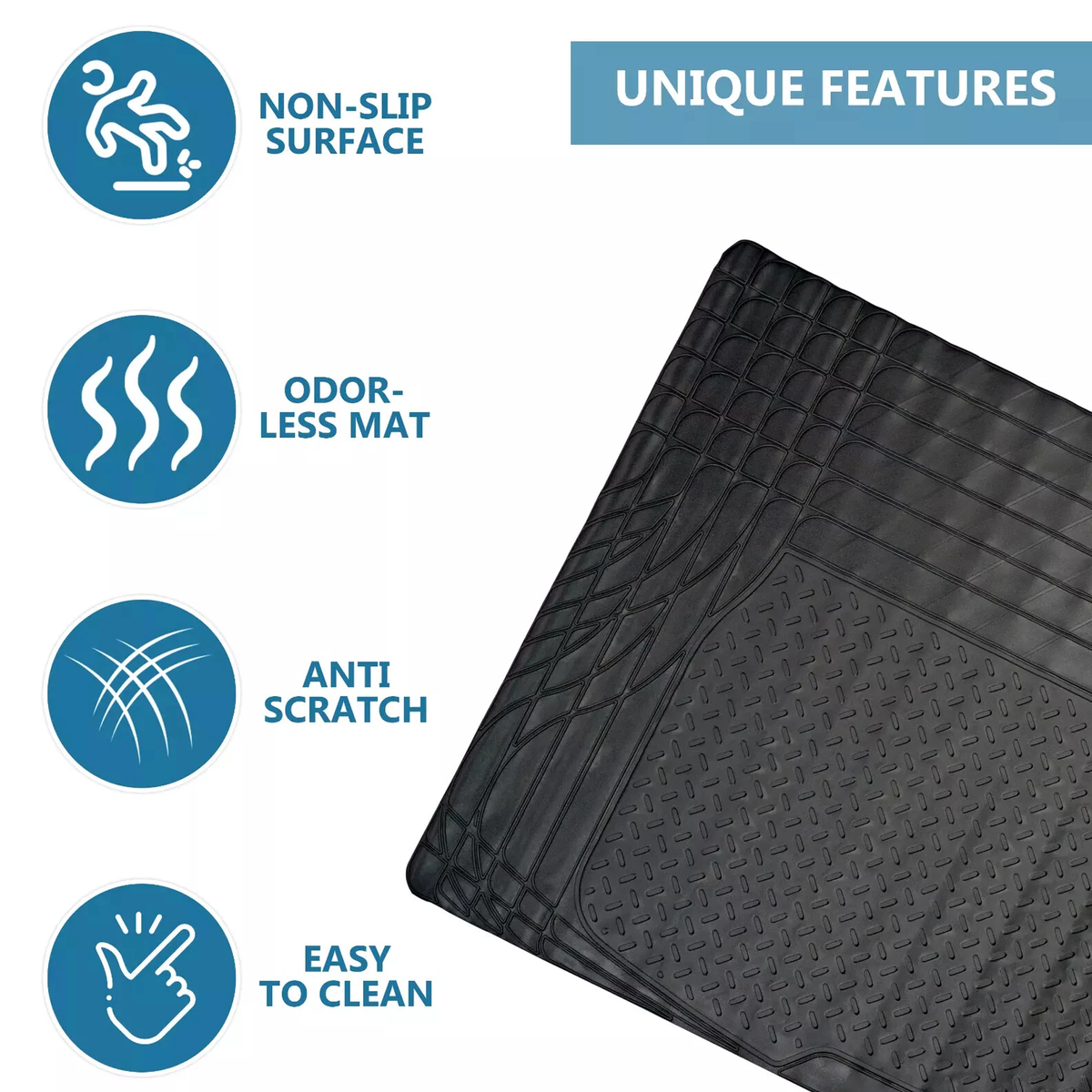 Rubber Cargo Car Trunk Mat