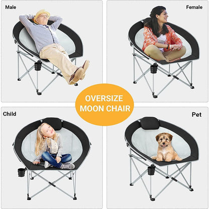 Portable Foldable Moon Camping Chair