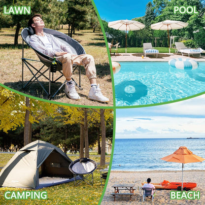 Portable Foldable Moon Camping Chair